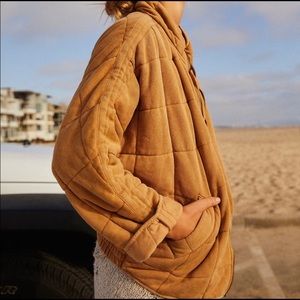 Free People Quilted Dolman Jacket
